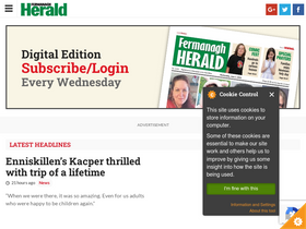 'fermanaghherald.com' screenshot