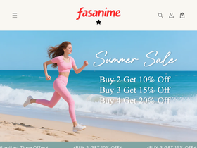 Fasanime homepage screenshot
