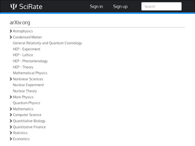 'scirate.com' screenshot