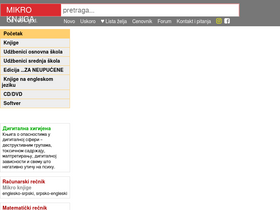 'mikroknjiga.rs' screenshot