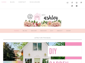 'athomewithashley.com' screenshot