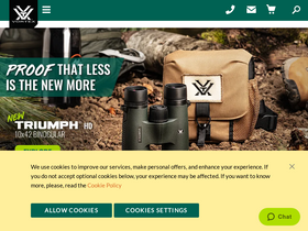 'vortexoptics.com' screenshot