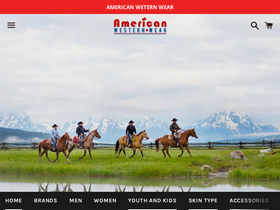 americanwesternwear.com homepage screenshot