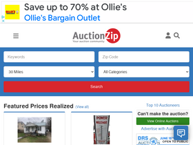 'auctionzip.com' screenshot