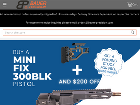 'bauer-precision.com' screenshot