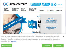 'euroconference.it' screenshot