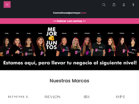 'cosmeticosalpormayor.com' screenshot