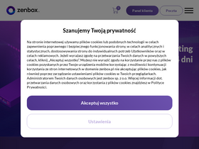 'zenbox.pl' screenshot