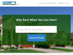 'yourrent2own.com' screenshot