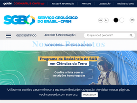 'pergamum.cprm.gov.br' screenshot