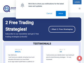 'quantifiedstrategies.com' screenshot
