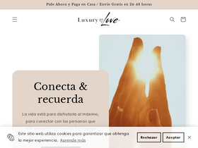 Luxurylove homepage screenshot