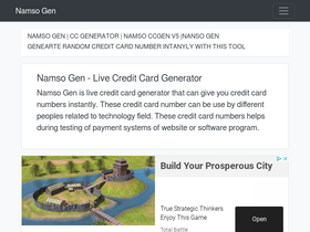 'namsogen.co' screenshot