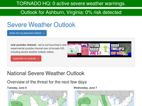 'severeweatheroutlook.com' screenshot