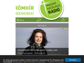 'katolikusradio.hu' screenshot