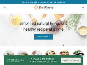 'livesimply.me' screenshot