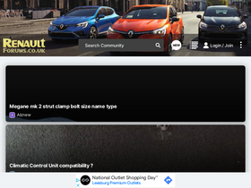 'renaultforums.co.uk' screenshot