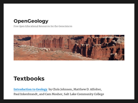 'opengeology.org' screenshot