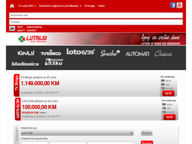 'lutrijabih.ba' screenshot