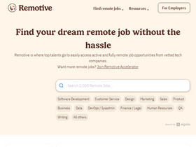 'remotive.com' screenshot