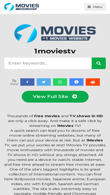 1moviestv Traffic Analytics Ranking Audience October 2024 Similarweb