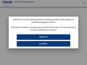 'txdpsscheduler.com' screenshot