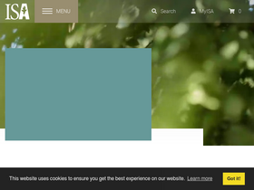 'isa-arbor.com' screenshot