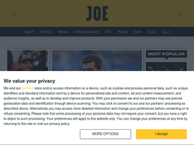 'joe.co.uk' screenshot