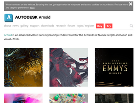 'arnoldrenderer.com' screenshot