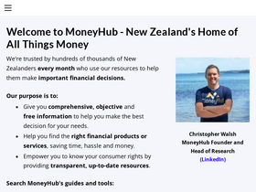'moneyhub.co.nz' screenshot