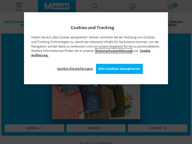 'mandmdirect.de' screenshot