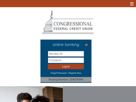 'congressionalfcu.org' screenshot