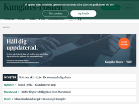 'kungalvsposten.se' screenshot