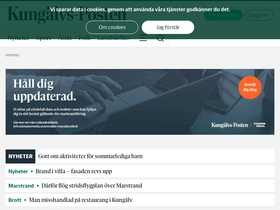 'etidning.kungalvsposten.se' screenshot