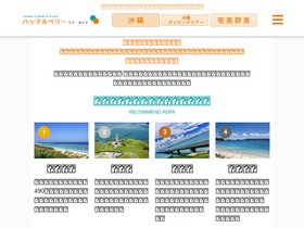 'huckleberry-jp.com' screenshot