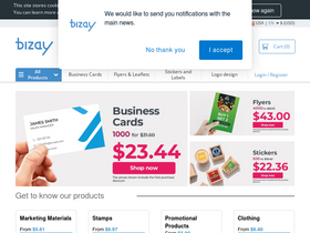 'bizay.com' screenshot