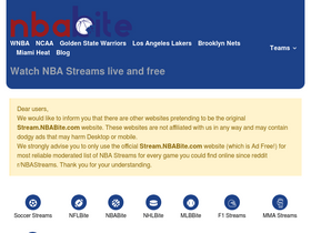 'nbabite.com' screenshot
