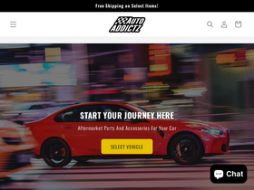 autoaddictz.com homepage screenshot
