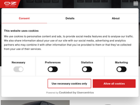 'ozracing.com' screenshot