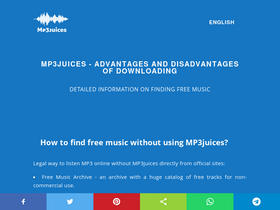 'mp3j.cc' screenshot