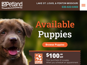 'petlandstl.com' screenshot
