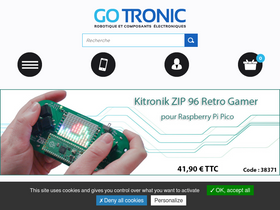 'gotronic.fr' screenshot