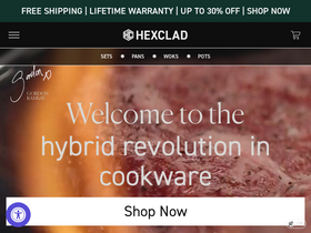 'hexcladcookware.eu' screenshot