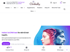 'clinikally.com' screenshot