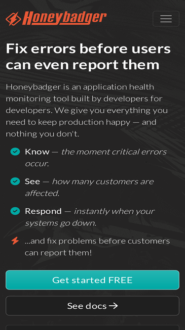 honeybadger.io