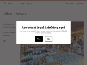 fillerupwines.com homepage screenshot
