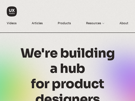 'uxtools.co' screenshot