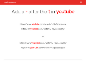 'yout-ube.com' screenshot