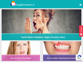 'vraagdetandarts.nl' screenshot