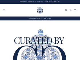 curatedbycamerons.com homepage screenshot